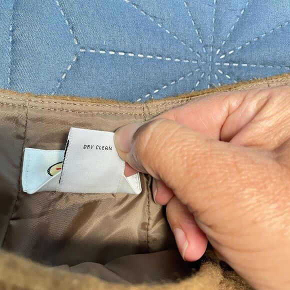 VTG Talbots Camel Hair Midi Skirt Preppy Old Money Capsule Academia 6 A Line - Picture 10 of 13